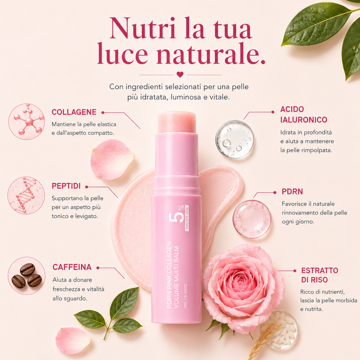 Aura - Stick al collagene per viso e collo